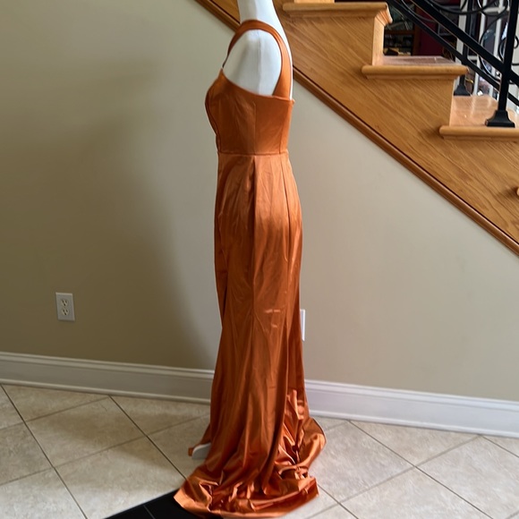 Bridal Babes Bridesmaid Dress Size 8 Copper New With Tags - Picture 4 of 16